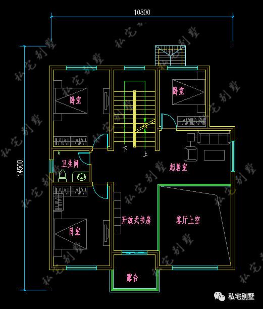 歐式框架大氣客廳通高三層農村自建房別墅圖，建了都說好