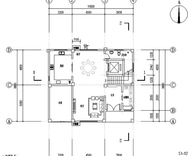四層農村別墅設計圖帶車庫陽臺書房衣帽間