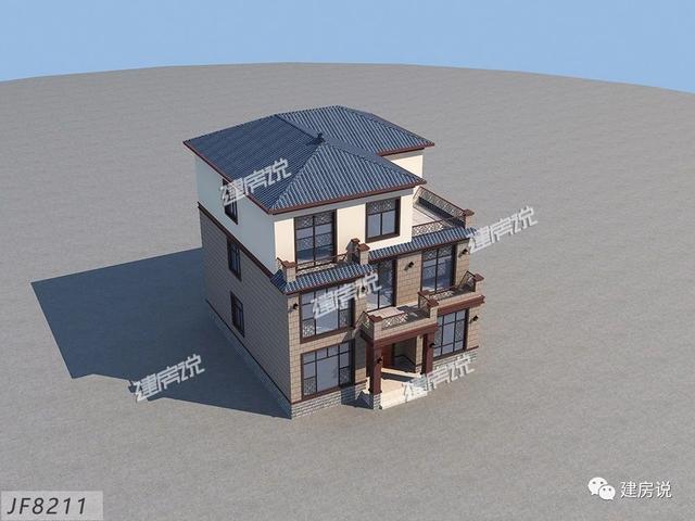 3棟130平的新中式別墅設計圖，外觀典雅大氣真心漂亮，農村自建房的新潮流