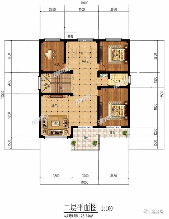 3棟130平的新中式別墅設計圖，外觀典雅大氣真心漂亮，農村自建房的新潮流
