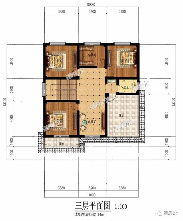 3棟130平的新中式別墅設計圖，外觀典雅大氣真心漂亮，農村自建房的新潮流
