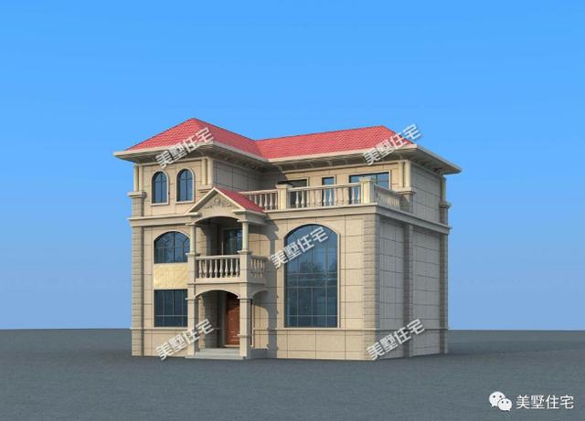 12X13米三層歐式農村別墅圖，外觀靚戶型贊，給你田園牧歌般的生活