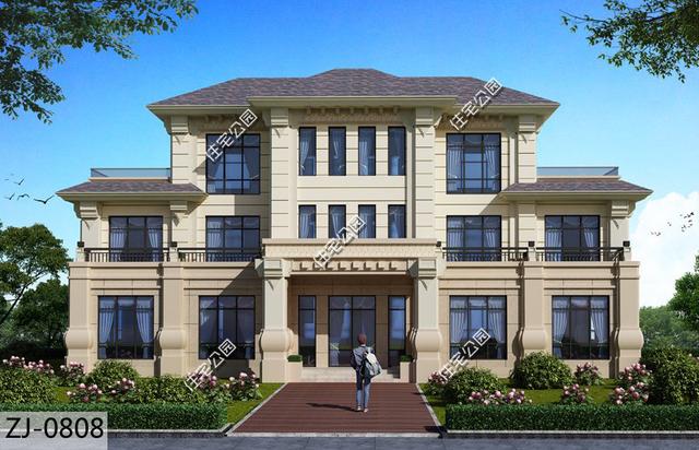 23x14米農村雙拼別墅圖，內部配套房間齊全，奢華生活體驗