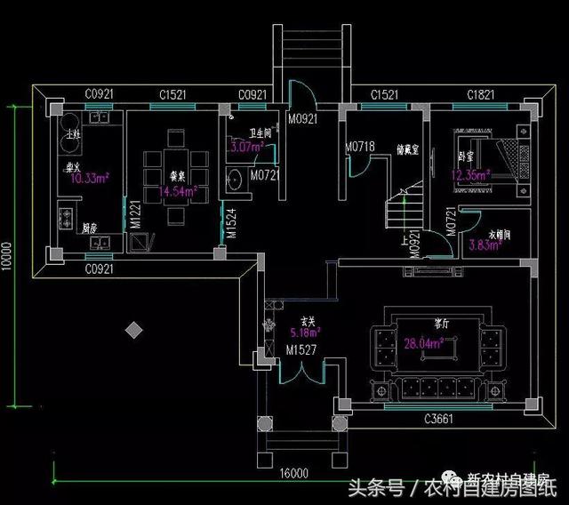 4款豪華農村自建別墅圖，款款帶堂屋，配以園林庭院，假山水景，這樣的豪宅城里人有再多的錢也買不起。