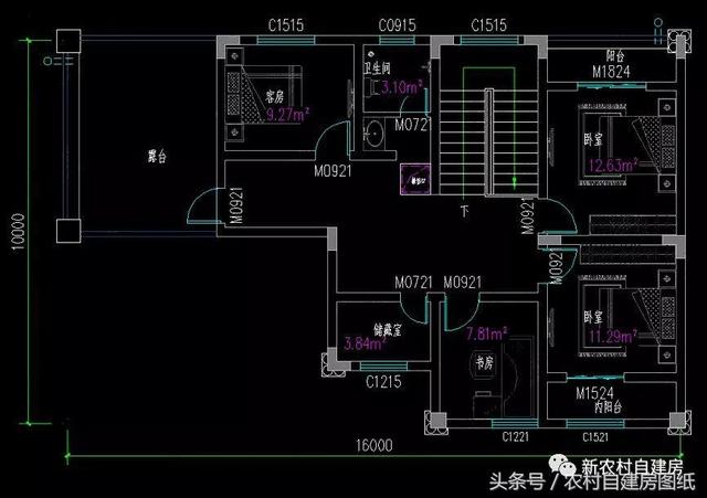 4款豪華農村自建別墅圖，款款帶堂屋，配以園林庭院，假山水景，這樣的豪宅城里人有再多的錢也買不起。