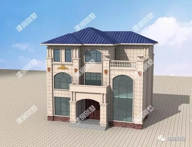 13×11米三層農村別墅設計圖，這棟住宅建起來肯定讓別人羨慕不已