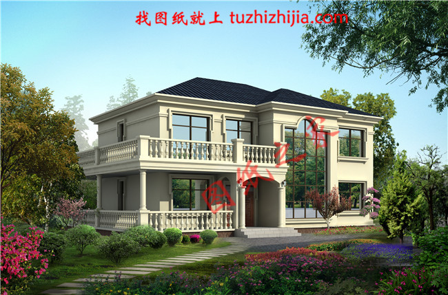 二層復式樓房設計圖，平實接地氣的平面布局