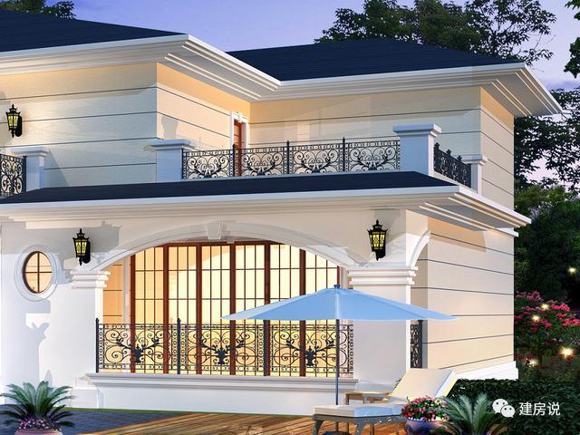 3套二層歐式別墅圖，現代亮麗的外觀，第1套26萬建，可以說非常便宜了
