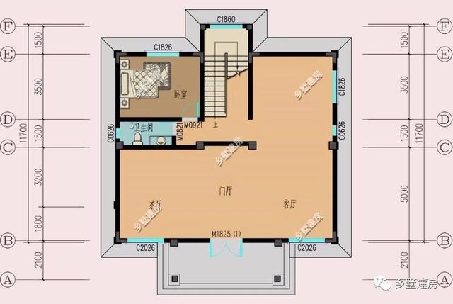 40萬建11X11米農(nóng)村三層別墅圖，美觀實用，完全符合中國人對于房子的審美追求