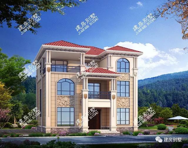 兩棟框架結構建造的別墅設計圖，風格不同，但是一樣圈粉無數