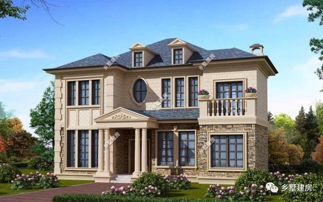 新款階梯式外觀三層四合院別墅圖，快來看看，內外兼修！