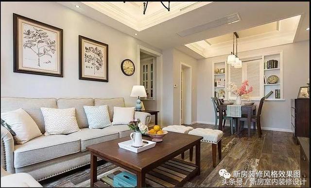 這是一款85平的美式兩房，全屋精致漂亮，簡(jiǎn)潔大方，朋友卻說(shuō)地板是一大敗筆！