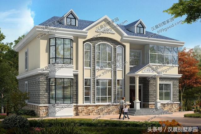 這棟14.4X11.4米兩層別墅設計圖超適合在北方建筑，北方的朋友看過來！