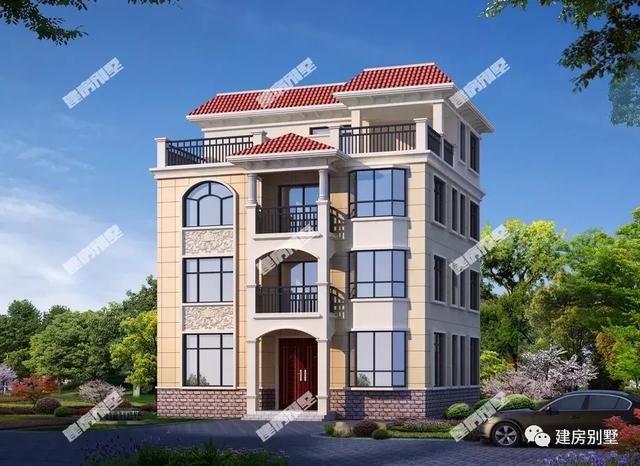 3棟平屋頂設計的農村別墅設計圖，簡單實用，建了第二款戶型的已經超千戶家庭