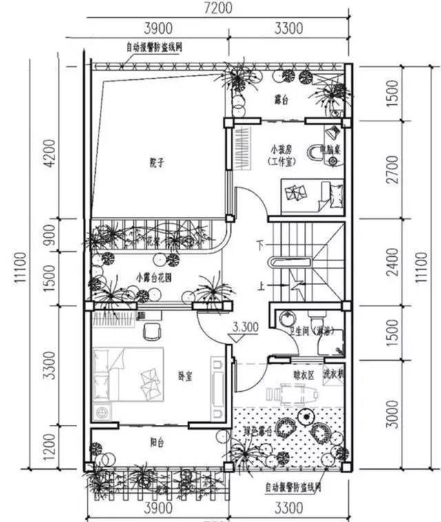 不怕宅基地小，推薦三款開間只有7米的農村自建房設計圖，經濟實用，還帶車庫
