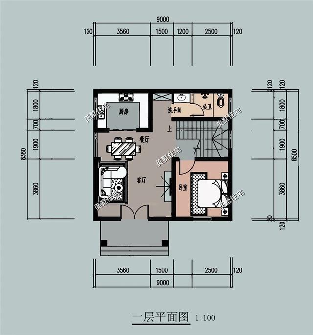 3款適合占地不過百的別墅設計圖戶型，小宅基地大夢想，時尚外觀主打溫馨