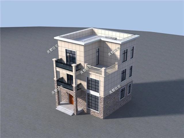 3款適合占地不過百的別墅設計圖戶型，小宅基地大夢想，時尚外觀主打溫馨