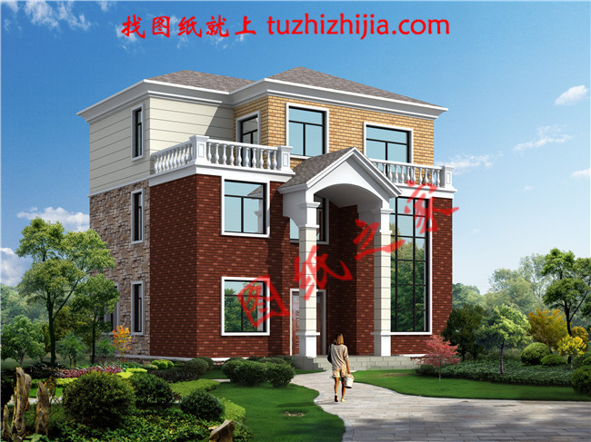 12x10米農(nóng)村建房圖紙，客廳中空，讓你后半輩子在稱贊聲中度過