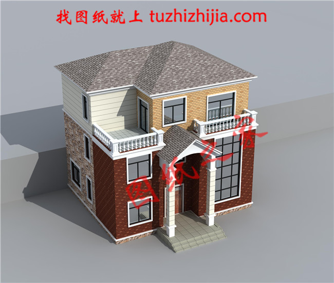 12x10米農(nóng)村建房圖紙，客廳中空，讓你后半輩子在稱贊聲中度過