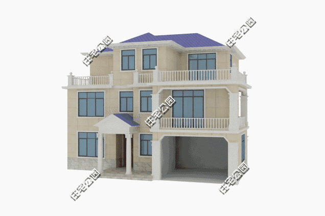 占地14×13農(nóng)村自建房設計圖，3層40萬帶露臺和車庫，老百姓都喜歡建