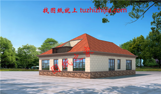 鄉(xiāng)下建房一層戶型圖，占地160平米，帶閣樓