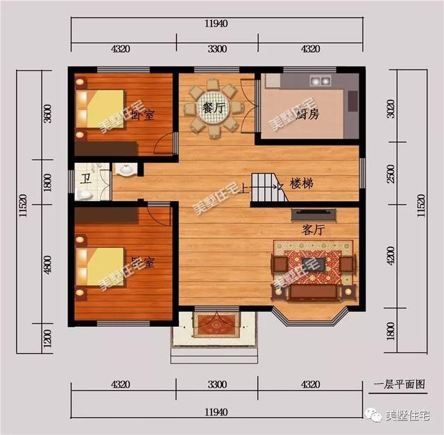 3套平屋頂實用小別墅設計圖，造價26萬左右，建好了全村人都羨慕