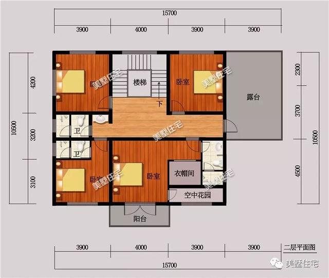 3套平屋頂實用小別墅設計圖，造價26萬左右，建好了全村人都羨慕