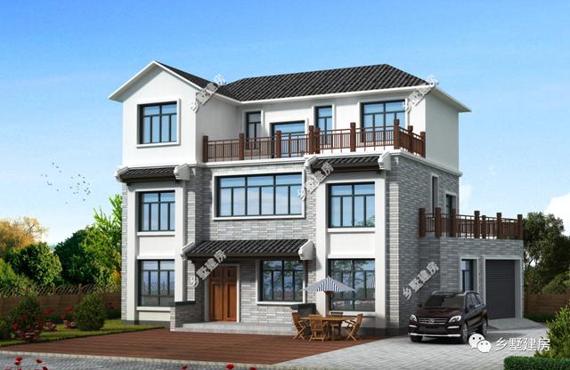 3款農村三層小別墅設計圖，新中式風格經久耐看，永不過時，建完不后悔！