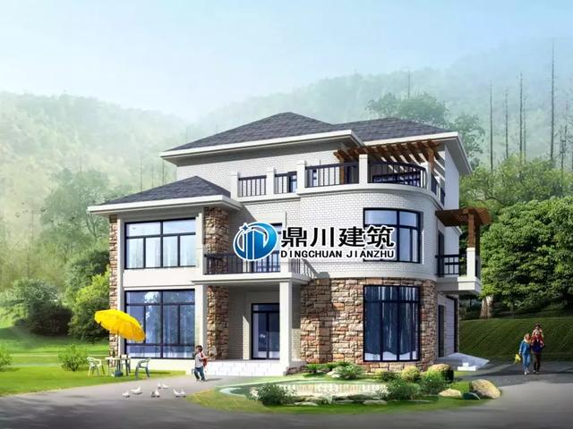 一套別墅，兩種布局設計，三層簡歐風格的別墅設計圖，造價只要28萬，建好驚艷鄰里鄉親