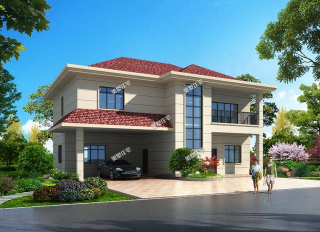 5款二層農(nóng)村簡(jiǎn)歐別墅設(shè)計(jì)圖，造價(jià)經(jīng)濟(jì)功能多，風(fēng)景先生看了都說好