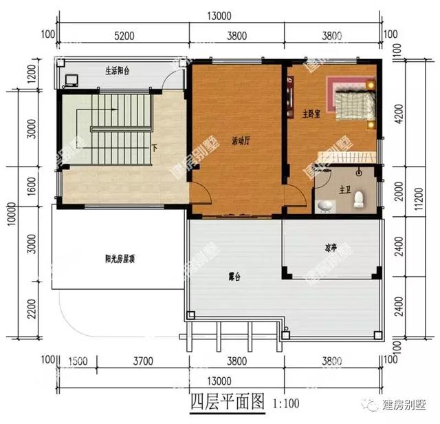 四層別墅一定要建的氣派，像這兩款別墅設計圖建好后誰看誰羨慕