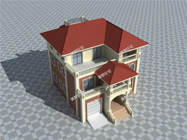 3款三層自建房別墅設(shè)計(jì)圖，歐式外觀內(nèi)在實(shí)用，設(shè)計(jì)華麗，戶型合理