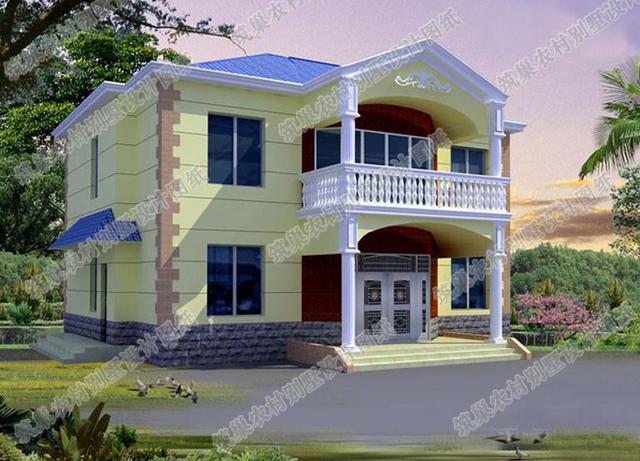 2款25萬以內漂亮的二層農村自建房全套CAD施工效果圖設計圖，建房子，住的舒服最重要