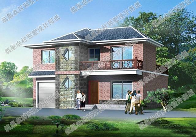 2款25萬以內漂亮的二層農村自建房全套CAD施工效果圖設計圖，建房子，住的舒服最重要