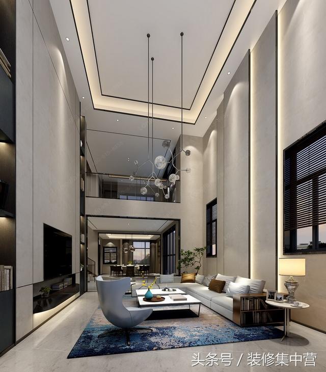 650㎡時尚混搭別墅裝修案例，多元化設(shè)計元素相結(jié)合，服裝可以混搭，房子也可以