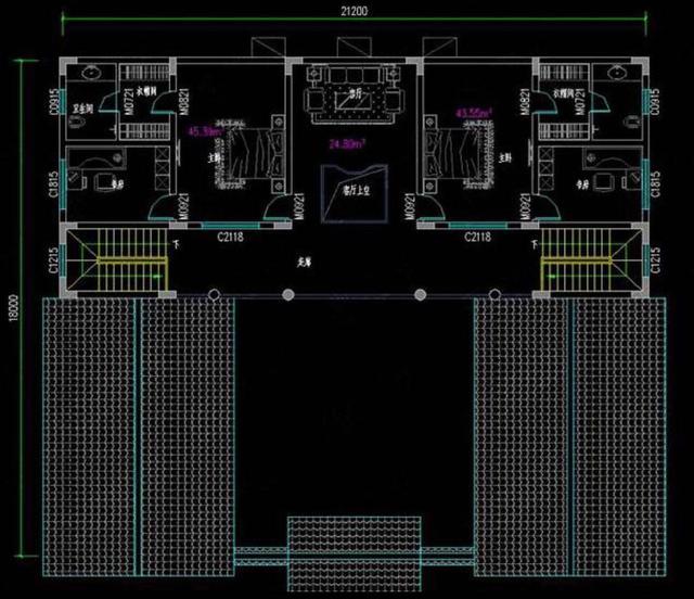 傳統(tǒng)中式四合院別墅設(shè)計圖，農(nóng)村自建房的優(yōu)選，你需要的它都有