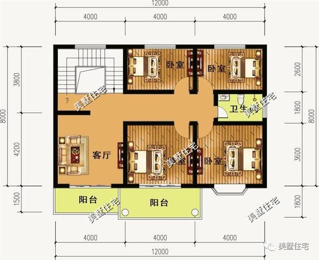 6棟等面寬的農村別墅設計圖，好看又實用，兩層三層都有，村里人看了都喜歡