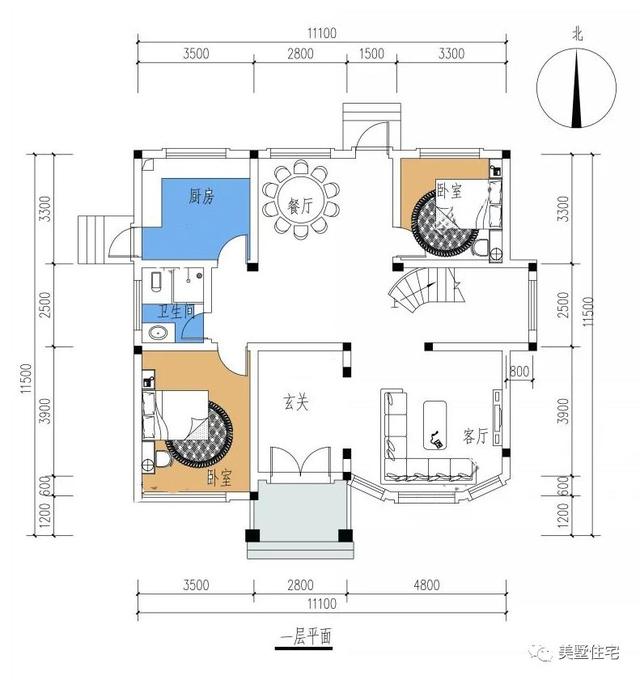 6棟等面寬的農村別墅設計圖，好看又實用，兩層三層都有，村里人看了都喜歡
