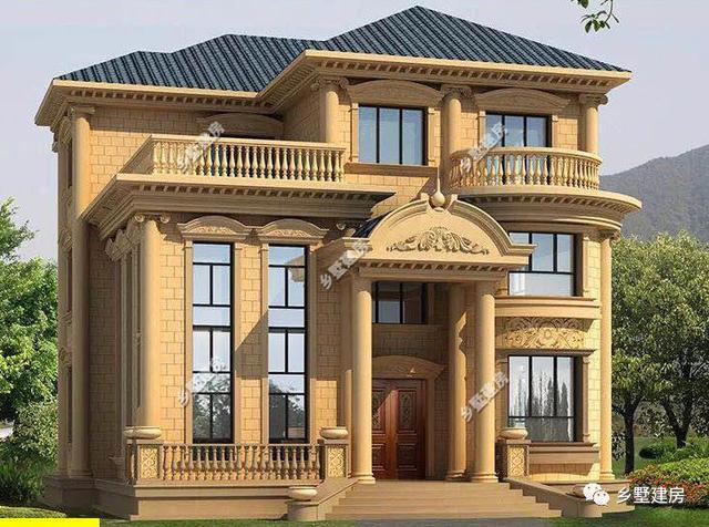 2款農(nóng)村三層別墅設(shè)計圖，豪華大氣，不到30萬卻建出了豪宅的效果！你會選哪款？