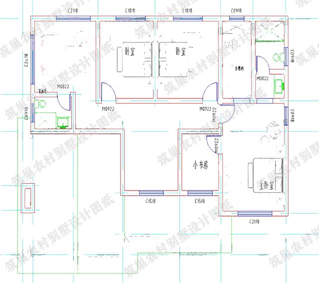 16×12米4廳8臥三層自建房，低調(diào)而穩(wěn)重，，造價30萬以內(nèi)，帶家庭影院+吧臺