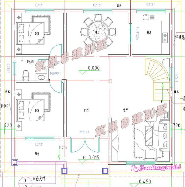 2款簡約二層農(nóng)村自建別墅設(shè)計圖，造價20萬以內(nèi)，經(jīng)濟實用。