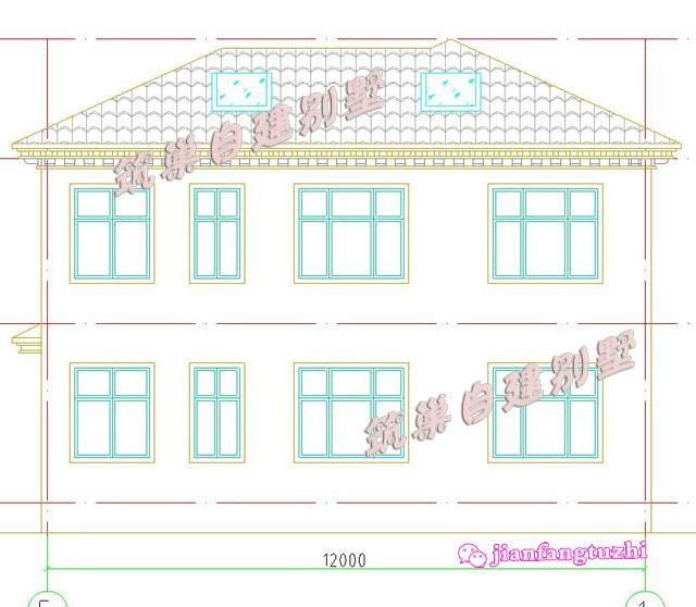 120平米12x10米二層農村自建房，經濟實用，設計新穎美觀，造價20萬左右