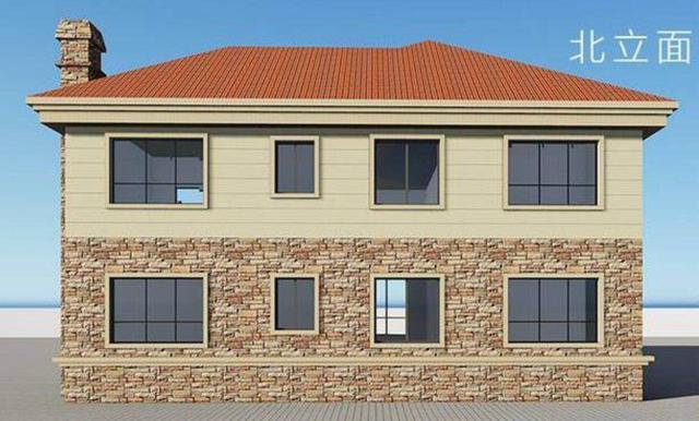 二層農村自建房，帶堂屋， 經濟實用，美觀大氣，真正適合農村人的自建房！