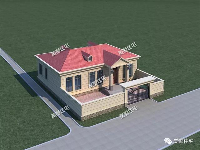 13X14簡歐風格一層農村自建房，16萬建成，包工頭都說劃算