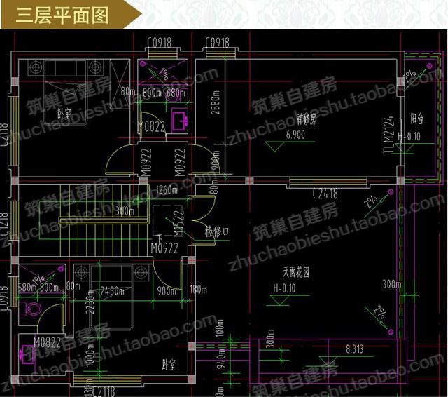 3款占地100平方米三層農(nóng)村獨(dú)棟自建別墅設(shè)計(jì)圖，豪華大氣，造價(jià)僅30萬