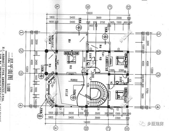 三層農村自建房，13.3×14.6米，完美的空間布局，完勝城市商品房！