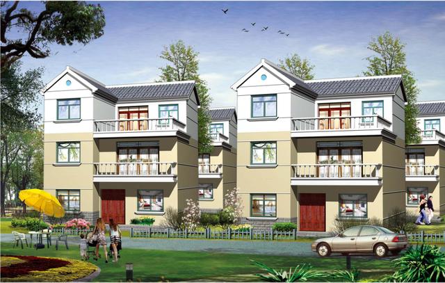 三層農村自建房，占地90平方米，外觀大氣簡約，室內功能齊全，小地基也可以建美美的別墅！