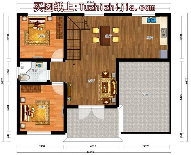 3款農村10萬元二層樓房設計圖，70-100平別墅，超實用！