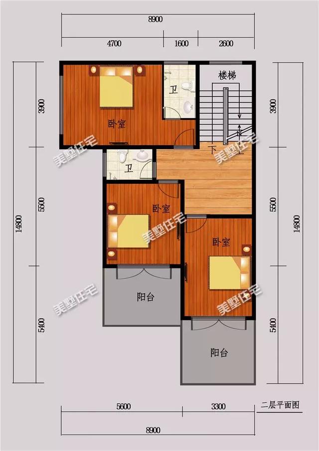 8X14米現(xiàn)代風(fēng)格三層別墅設(shè)計(jì)圖，異性框架結(jié)構(gòu)，設(shè)計(jì)師真的用心了