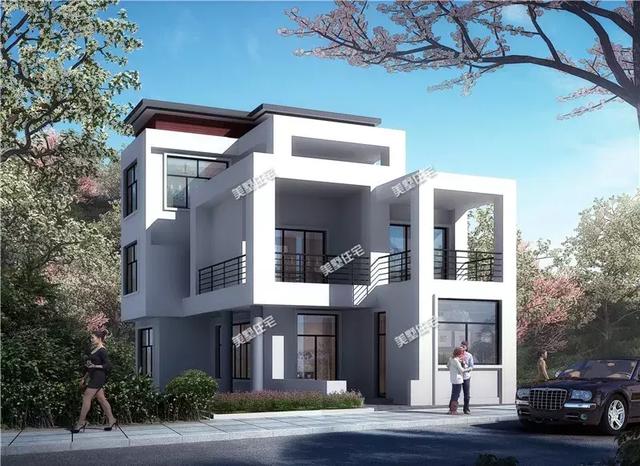 8X14米現(xiàn)代風(fēng)格三層別墅設(shè)計(jì)圖，異性框架結(jié)構(gòu)，設(shè)計(jì)師真的用心了